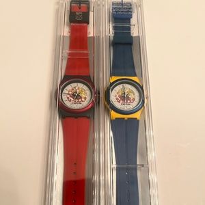 Vintage Men's Expo '86 Swatch Watch | NWT | Blue, Red